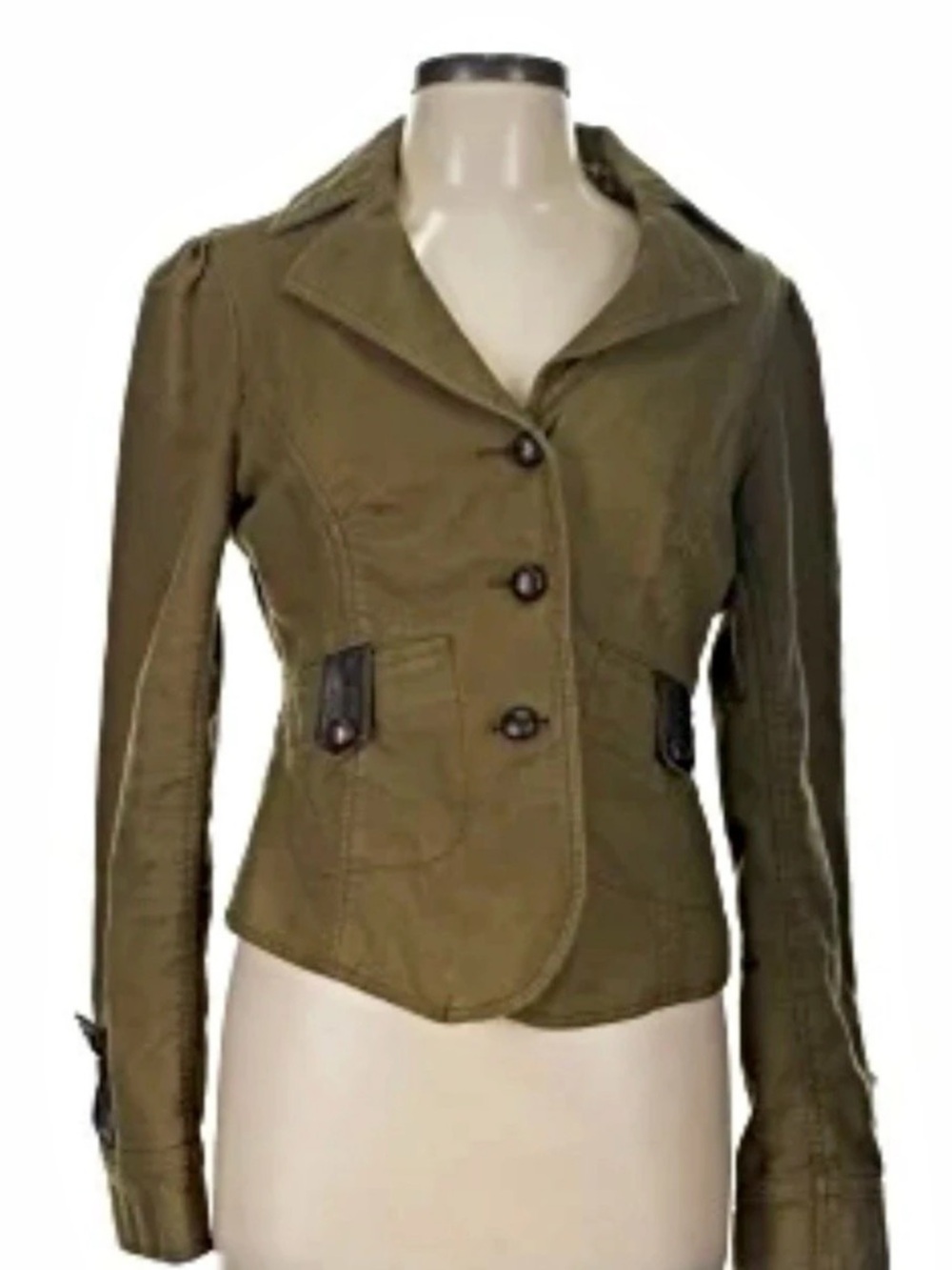 Free People Olive Utility Jacket Size 2